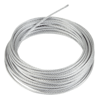 Retenida de Acero Galvanizado / 1/8" / 7 Hilos Trenzados / Carga 600 kg / 200 m (656.2 ft) / Clase A