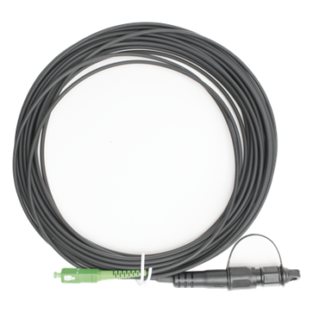Jumper de Fibra Óptica / SC/APC a FDP460 / Redondo / 10 m (32.81 ft) / Forro 3 mm / G657A2 / Negro