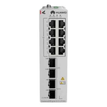 Switch Industrial / 8 Puertos RJ45 Gigabit / 2 SFP + 2 SFP+ 10G / Montaje Riel DIN / Fuente Redundante 1+1 / IP40 / -40°C a 75°C