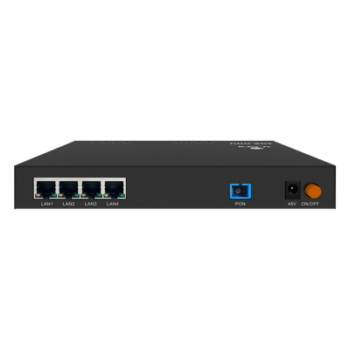 ONU Dual EPON/GPON / 4 Puertos PoE 802.3af/at Gigabit / 1 Puerto SC/UPC / Chasis Metálico / Triple Play