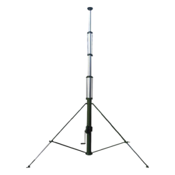 Mástil Telescópico Manual / 12 m (39.4 ft) / Carga 20 kg / Aluminio 6063 / IP65 / 7 Secciones