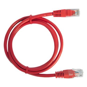 Cable de Parcheo UTP Cat5e / 1 Metro (3.28 Pies) / RJ45 / 100 Ohm / Rojo