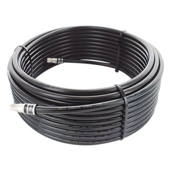Jumper Coaxial / Tipo RG58 / 29 m (95.14 ft) / Conectores BNC Macho / 75 Ω / Color Negro