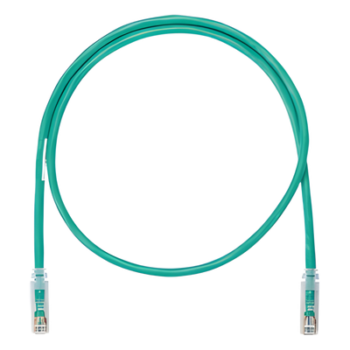 Cable de Parcheo UTP / Cat 6 Clase E / 24 AWG / 1 m (3.28 ft) / T568B / RJ45 / Verde