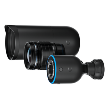 Cámara IP AI DSLR / 4K 8MP a 30 fps / Sensor CMOS 4/3" 10MP / Lente Fijo Gran Angular 17 mm / PoE+ / IPX5 / Audio Bidireccional