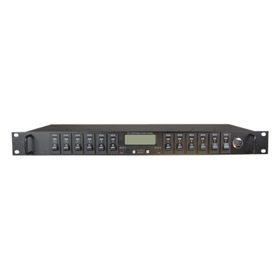 PDU Administrable IP / 12 Salidas CC / Doble Bus 100 A / 12-60 Vcc / 1U Rack 19"