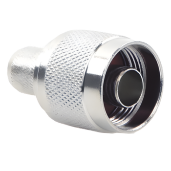 Conector Coaxial N Macho / 75 Ohm / Montaje en Línea / RG-11 / Contacto Oro / Aislante Teflón