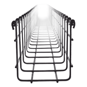 Charola Tipo Malla / 105 mm x 100 mm / Acabado Electro Zinc / Tramo 3 m (9.8 ft)