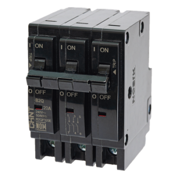 MCB - Interruptor Termomagnético Enchufable, Serie: B2Q, 3P, 40A, 240V  (SKU:1002299)