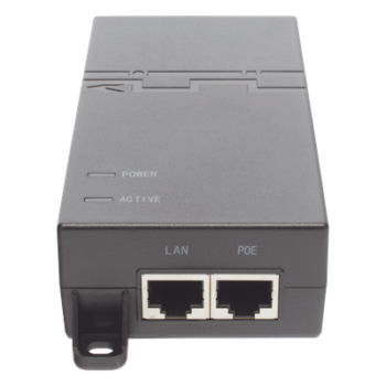 Inyector PoE / 802.3at 30 W / Gigabit / 2 Puertos LAN / Entrada 100-240 V CA / IEC C5