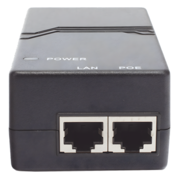 Inyector PoE / 802.3af 15W / 2 Puertos Gigabit / Entrada 100-240V AC / Detección Inteligente PD