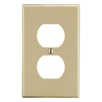 Placa de Pared / Contacto Duplex / Policarbonato / 4.63 x 2.88 x 0.25 in / Vertical / UL 94 V2