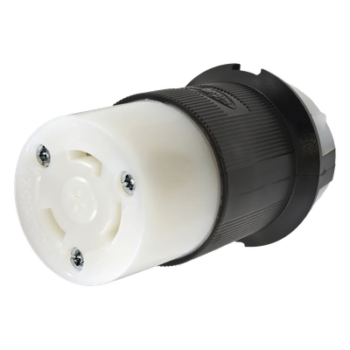 Conector Industrial con Bloqueo de Media Vuelta / 30 A 250 V CA / 2 Polos 3 Hilos / NEMA L6-30R / 0.36-0.93 in (9-24 mm)