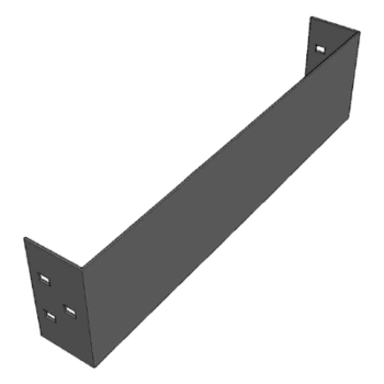 Placa de Cierre para Escalera de Aluminio / Peralte 3 1/4" / Ancho 12" / Incluye Tornillería / Interior y Exterior