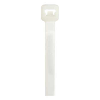 Cincho de Nylon 6.6 / 533 mm (1.75 ft) largo x 7.6 mm ancho / Tensión 534 N / Rango -40°C a 85°C / Plenum / UV Resistant / Paquete 100 pz