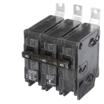 Interruptor Automático / 3 Polos / 40 A / 240 V AC / Capacidad de Interrupción 10 kA / Termomagnético / Carril DIN