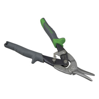 Tijeras de Aviación / Corte Derecho / Cortacables Integrado / Acero Calibre 18 / Inoxidable Calibre 22 / Bloqueo por Resorte