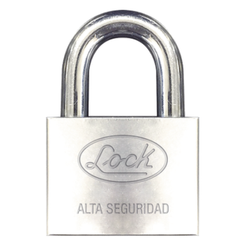 Candado de alta seguridad / Acero anticorte / Acabado cromado / Llaves Abloy / Horquilla 34 mm (1.34 pulgadas)