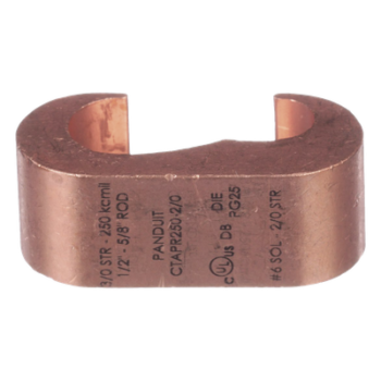 Conector de Compresión a Tierra / Cobre Sólido y Trenzado / UL 486A-486B 36 kV / 90°C / Entierro Directo en Tierra y Concreto / AWG 2 Str