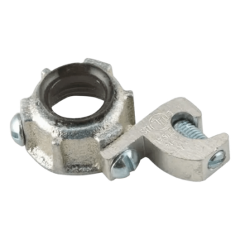 Conector de Tierra para Conduit Rígido IMC / 1/2 in / Hierro Maleable / Orejeta de Conexión a Tierra / UL 514B CSA NOM