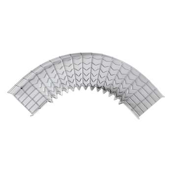 Curva Pre-Fabricada Horizontal / 90° / 33 mm Peralte / 150 mm Ancho / Electro Zinc 15-20 micras / Uso Interior