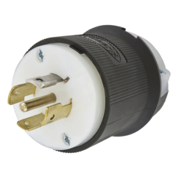 Clavija Industrial con Bloqueo de Media Vuelta / 20 A / 120/208 V CA / 4 Polos 5 Hilos / NEMA L21-20P / 2.75 in (69.85 mm) Alto / Grado Industrial