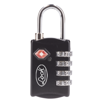 Candado de Combinación TSA / Cuerpo 29 mm / Altura 66.5 mm / Grosor 14 mm / Discos Programables / Nivel de Seguridad 3