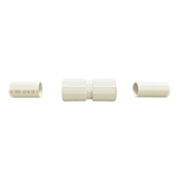 Cople para Tubería Rígida / 40 mm (1 1/2") / IP67 / Libre de Halógenos / Auto-extinguible / Sin Pegamento