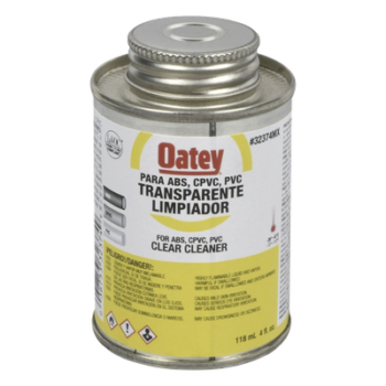 Limpiador de tubería / 946 ml (32 oz) / PVC, CPVC y ABS / Evaporación rápida / 4°C a 43°C