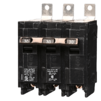 Interruptor Termomagnético / 3 Polos / 30 A / 120/240 V AC / 10 kA / Montaje en Tablero