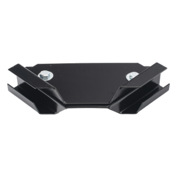 Kit Derivación Tipo T / Escalera Tubular 1.5" Peralte / 12" Ancho / Acero Carbono / Recubrimiento Epóxico Negro / Tornillería Incluida