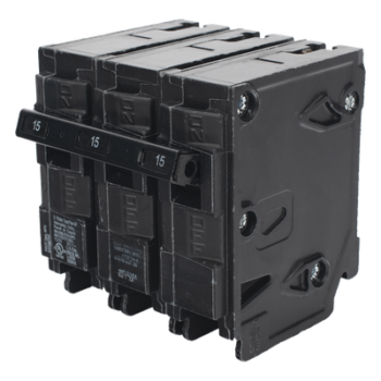 Interruptor Automático Enchufable / 3 Polos / 15 A / 240 V AC / Capacidad Interruptiva 10 kA / UL 489 / Distribución Trifásica