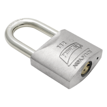 Candado Metálico de Gancho Corto / Acero Cementado Niquelado / Llave PH-32 / 4 Pernos de Combinación / Anti-Palanca / Barreno para Agua