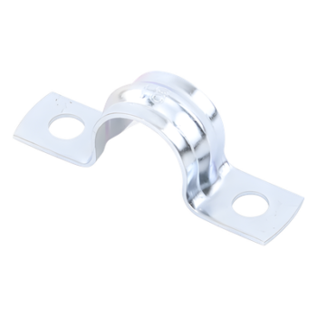 Abrazadera Omega / Conduit 3/8" (9.52 mm) / Acero 0.9-1.2 mm / Carga 30 kg / Cincado 5 Micras