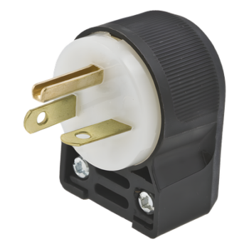 Clavija de Entrada Recta / 20 A / 250 V CA / 2 Polos 3 Hilos / NEMA 6-20P / Grado Comercial-Industrial / 0.15 lb / 2.11 x 1.53 x 1.22 in