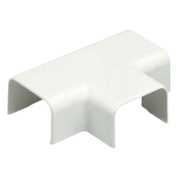 Accesorio en "T", para uso con canaleta LD10, material ABS, Color Blanco