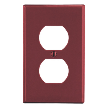 Placa de Pared / Duplex / Policarbonato / 4.63 x 2.88 x 0.25 in / Vertical / UL 94 V2