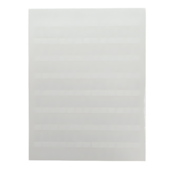 Etiqueta para componente / 96.3 mm x 7.6 mm / 3.79 in x 0.3 in / Poliolefina / Blanco / Láser e inyección de tinta