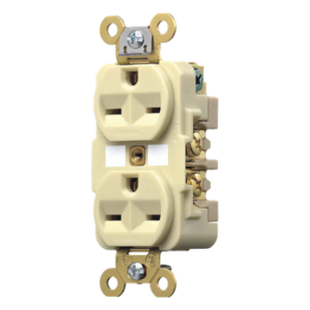 Contacto Dúplex Industrial / 15 A / 250 V / 2 Polos 3 Hilos / NEMA 6-15R / Grado Comercial / Interior Seco
