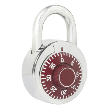 Candado de Combinación / Cuerpo 50 mm / Seguridad Nivel 3 / Gancho 7.5 mm / 3 Discos / Acero Cromado
