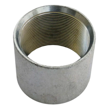 Cople para Pared Gruesa / 1 1/4" / Acabado Liso / Resistente a Intemperie y Alta Temperatura / Rosca Cónica