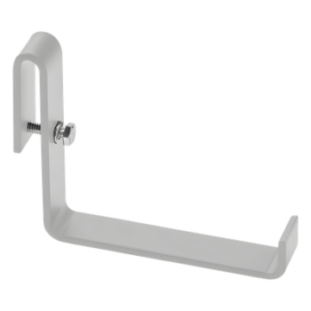 Soporte en L para Cableado / Acero con Recubrimiento en Polvo / RAL 9005 Blanco / Espesor 0.19 in / 0.6 lb (0.27 kg)