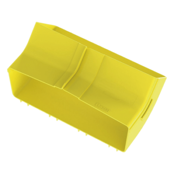 Bajada Vertical Interior / Ángulo 45º / Canaleta 12x4 pulgadas / Radio de Curvatura 50.8 mm / Color Amarillo / UL Listed