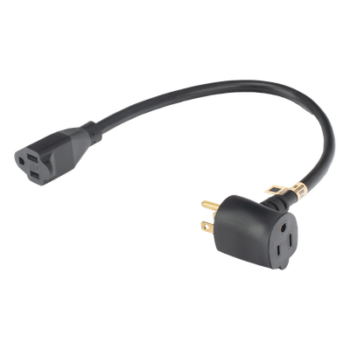 Extensión Eléctrica de Uso Rudo / 2 Salidas NEMA 5-15R / 30 cm / 14 AWG / 1800 W / 15 A