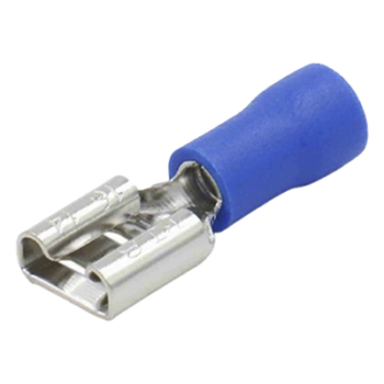 Terminal Hembra Aislada / 16-14 AWG / Conector 0.250" (6.35 mm) / Estilo Push-On / Paquete 25 Piezas