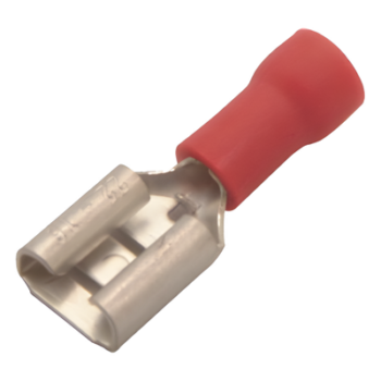 Terminal Hembra Aislada / 0.250 pulgadas / 22 - 16 AWG / Push-On / Paquete 25 piezas