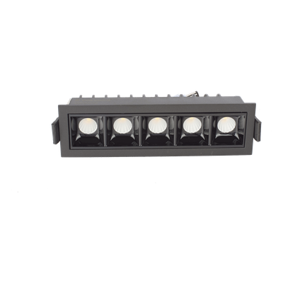 Reflector LED Lineal Empotrable / Luz Fría 6000 K / 10 W / 750 lúmenes / Haz 45° / IP20 / Vida útil 50000 hrs