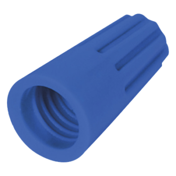 Capuchón Roscable / 14 AWG / Azul / Paquete 25 Piezas / 16.7 x 5.6 x 9.3 mm
