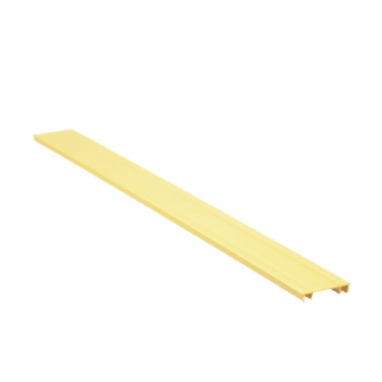Tapa para Canaleta Ranurada / 2 in Ancho / 6 ft Largo / UL94 V-0 / PVC Sin Plomo / Amarillo
