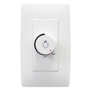 Dimmer Rotativo / 300W / 127 V~ 60 Hz / Instalación en Muro / Blanco Semi Brillante / 11.8 x 7.8 x 3 cm